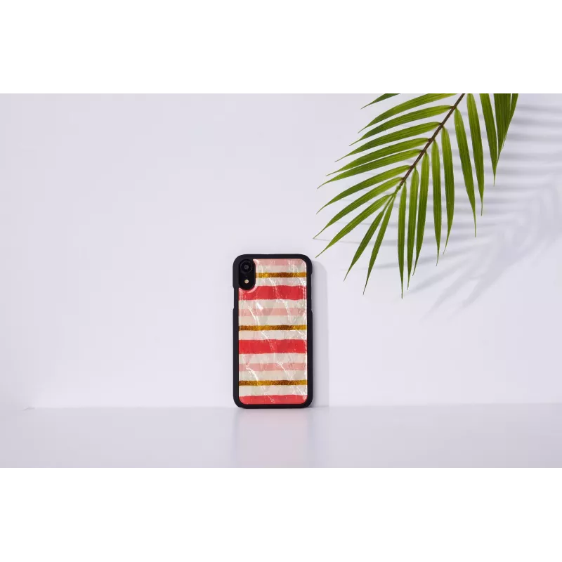 Smartphone case iKins for iPhone XR — short cake design, black