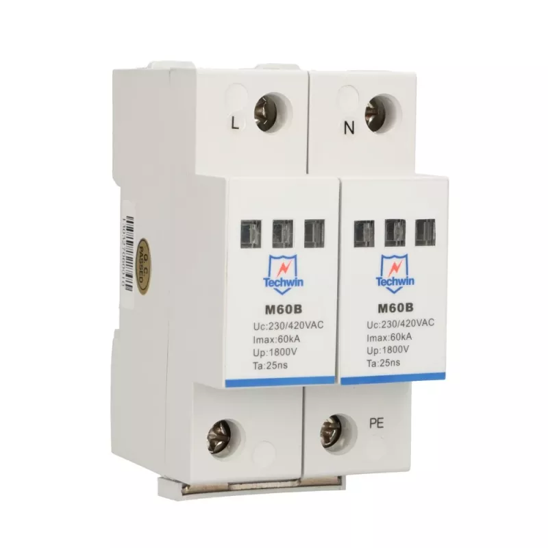 Surge Protector M60B2, 2P 1F 60kA max surge current