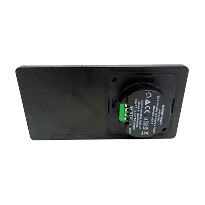 Wall Display Shelly Wall Display X2 WiFi/BLU black with H&T – Dual Control Panel