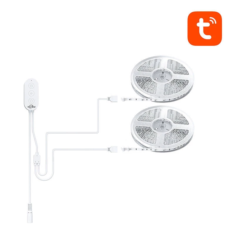 LED light strip NiteBird SL3 by gosund | nitebird — Smart WiFi RGB, 2×5 m, Tuya