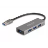 DeLOCK 63171 USB Hub 3.2 Gen 1 Type-A 5000 Mbit/s Grey