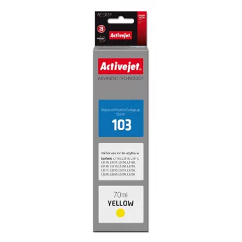 Activejet AE-103Y ink (replacement Epson 103 C13T00S44A; Supreme; 70 ml; yellow)