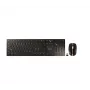 CHERRY DW 9100 SLIM keyboard Mouse included Universal RF Wireless + Bluetooth Nordic Black