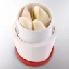Manual food slicer Leifheit 03046 — ABS housing, non-slip feet, red/white