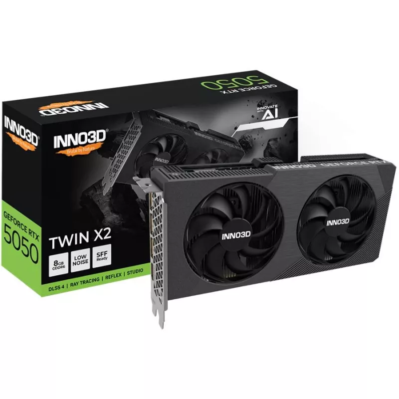 INNO3D GeForce RTX 5050 TWIN X2 8GB GDDR6 Graphics Card