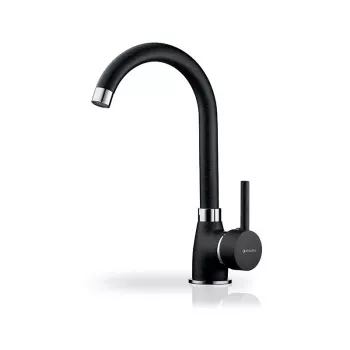 Kitchen mixer PYRAMIS Bello 090935601 Granite Volcano Black, deck-mounted, single-lever, 300 mm height, 200 mm depth