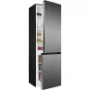 Freestanding fridge BOMANN KG 7357, 315 L total (219 L fridge, 96 L freezer), stainless steel, LED light, 40 dB