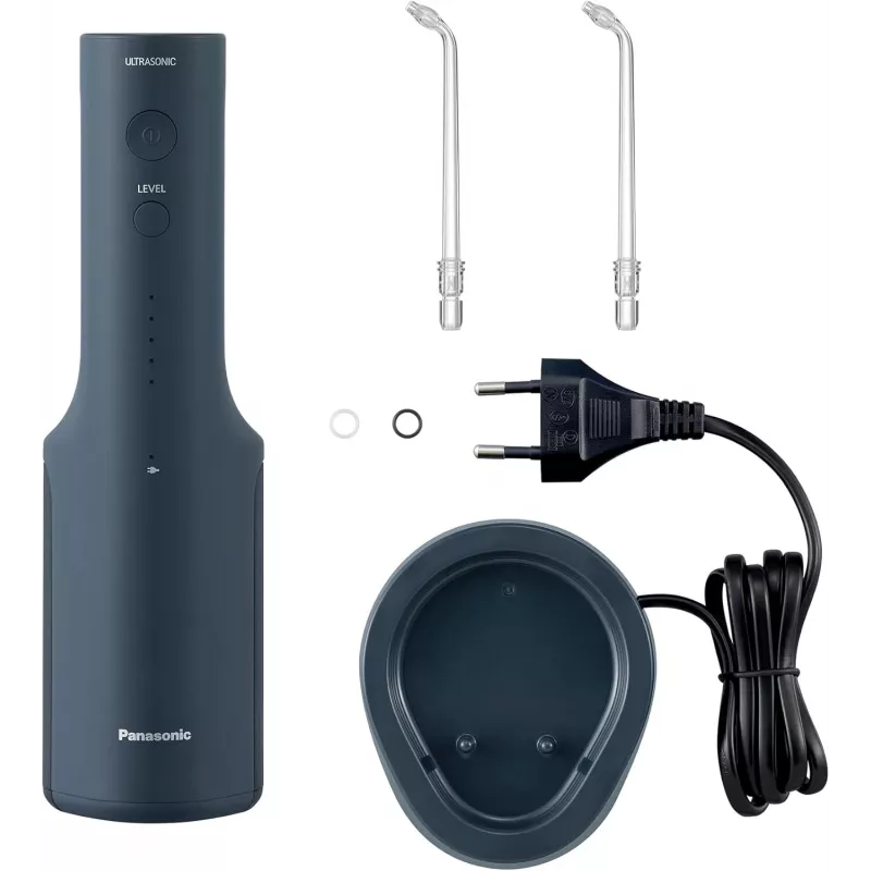 EW-DJ66, 0.2 l, blue, cordless oral irrigator, sonic toothbrush, rechargeable battery, 100 - 240 V