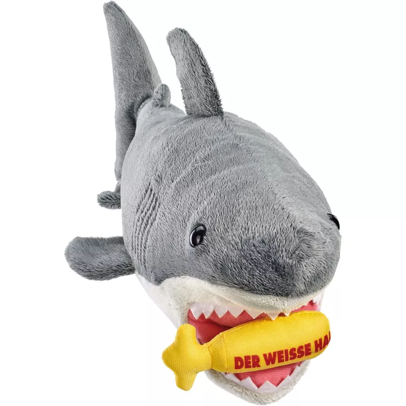 Soft toy Schmidt Spiele The White Shark plush figure, model 42841, stuffed animal