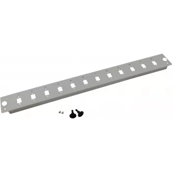 Rack-mount Front Cover Breakout Box helos 19 inch 48.3 cm (257711) grey