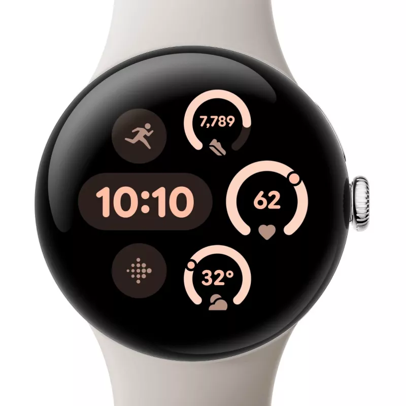 Google Pixel Watch 3 AMOLED 41 mm Digital Touchscreen Silver Wi-Fi GPS (satellite)