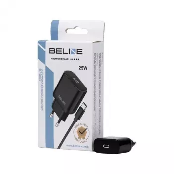 Charger Beline Beli02168 25W USB-C with USB-C cable, black
