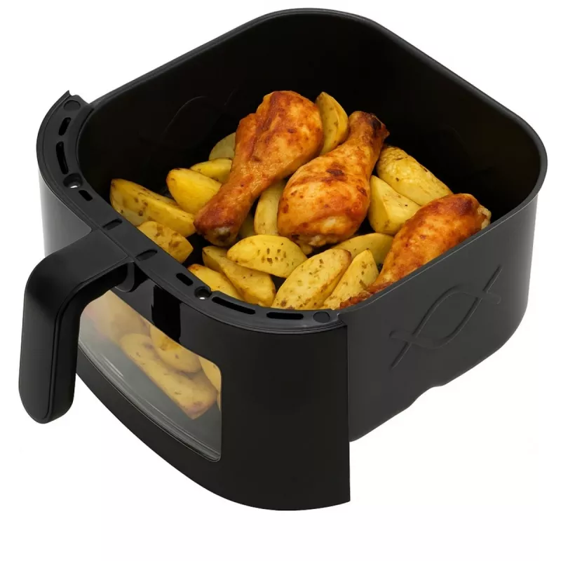 Adler AD 6318 Air Fryer, 8 L, 2500 W, LCD display, 9 programs, Black