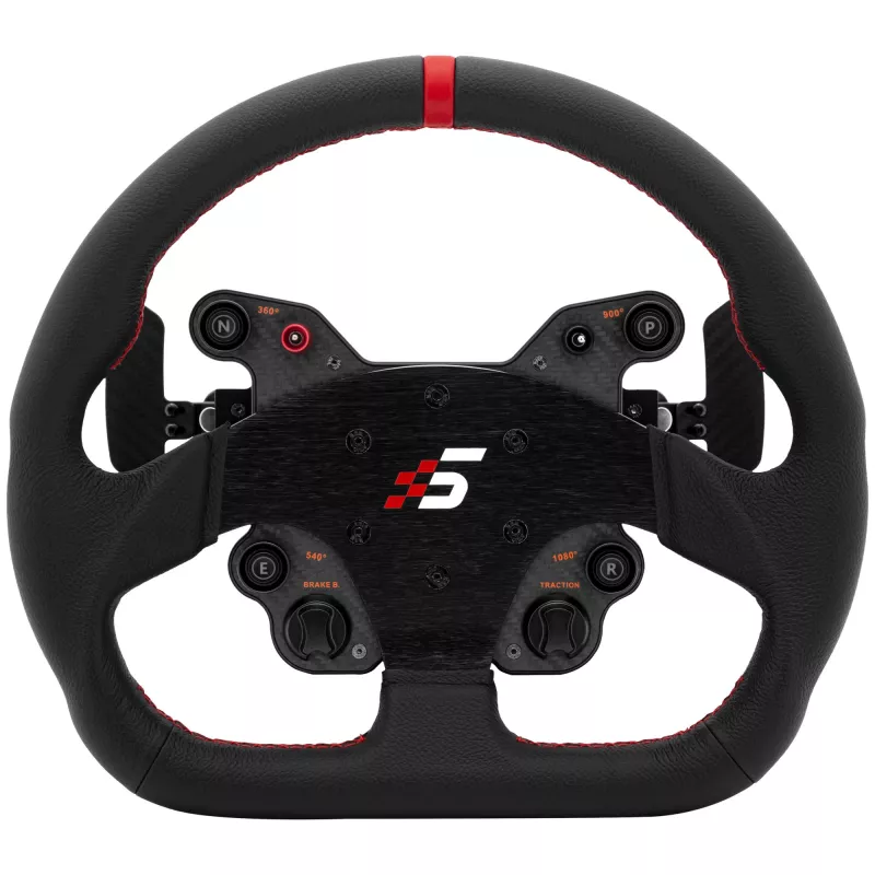 Racing wheel Simagic GT1-SD Leather, detachable steering wheel for sim rigs, leather grip, bolt pattern compatible