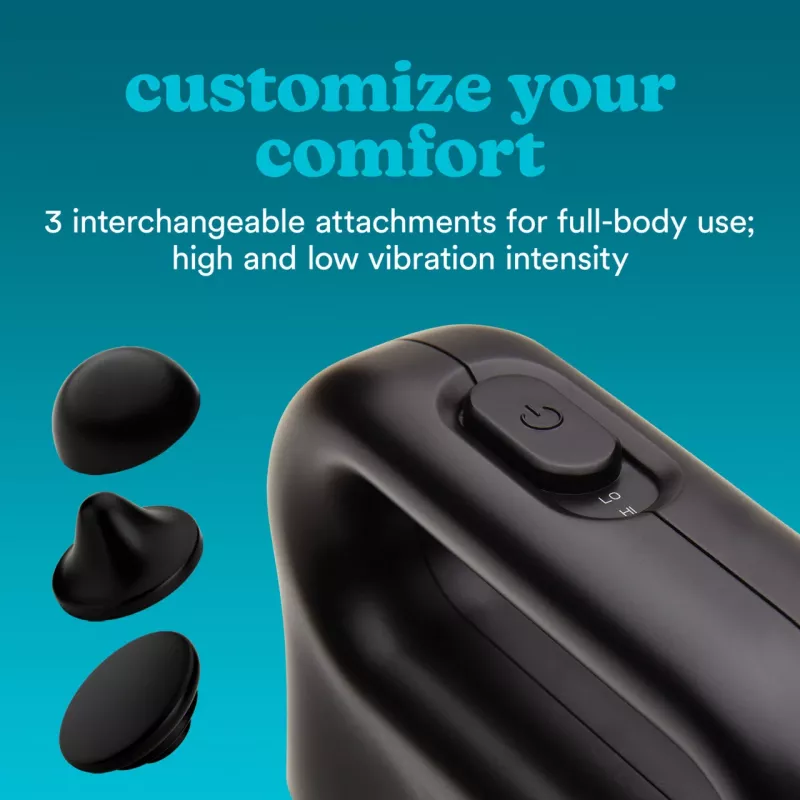 Portable vibration massage gun HoMedics HHP-120BK — compact rechargeable percussion massager