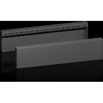 Trim panel Rittal VX 8660.033 Black Steel 600mm Depth 100mm Height
