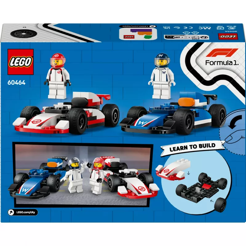 LEGO CITY 60464 F1 - Williams Racing & Haas F1 Race Cars