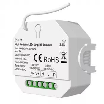 S1-HV controller, 1 channel, 230V, 150-360W, Push-Dimm