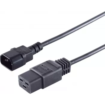 Power cable S/CONN 60017 Black 1.8 m IEC C14 IEC C19