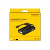 Adapter DeLOCK Mini DisplayPort 1.2 to VGA HDMI DVI Audio 4K Passive Black