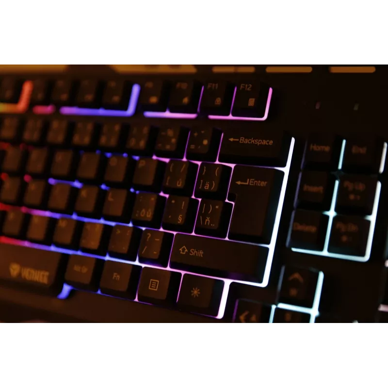 Keyboard YKB 3200 SHADOW metal, LED