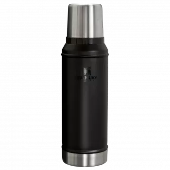 Thermos bottle STANLEY Legendary Classic 0.94 L, black, double-wall vacuum insulated