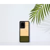 Phone case man and wood Galaxy S20 Ultra bamboo black — protective back cover, natural bamboo inlay