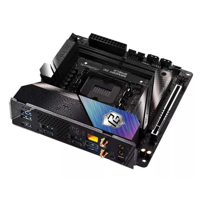 Motherboard ASRock Phantom Gaming Z890I Nova WiFi — Intel Z890, LGA 1851, mini ITX, DDR5, 2x M.2, Wi‑Fi 6E/7, 5Gb LAN, Thunderbolt