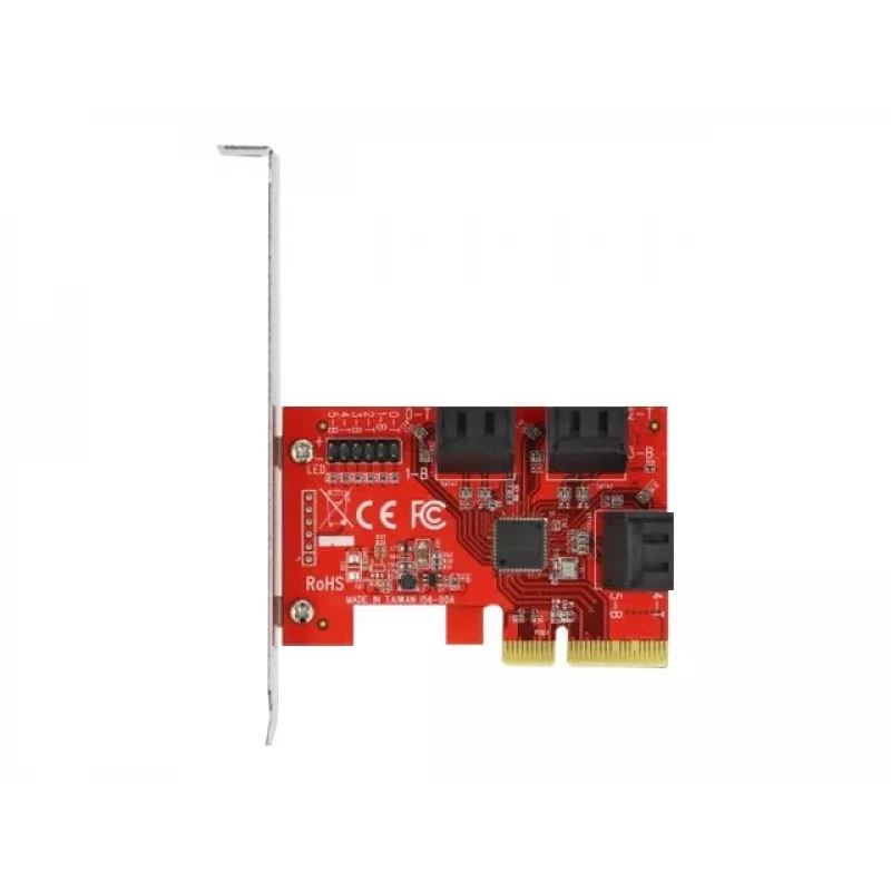 SATA PCI Express x4 Card DeLOCK 6 port Low Profile Form Factor
