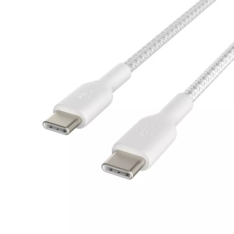 Cable Braided USB-C USB-C 1m White