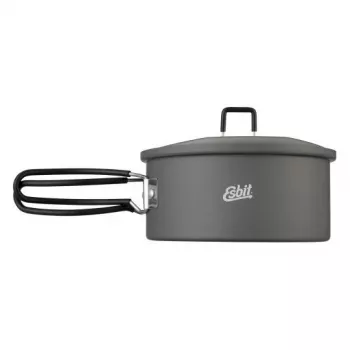 Pot ESBIT PT1100HA camping cookware — Aluminium pot 1.1 L, Ø14.8 cm, 227 g, black