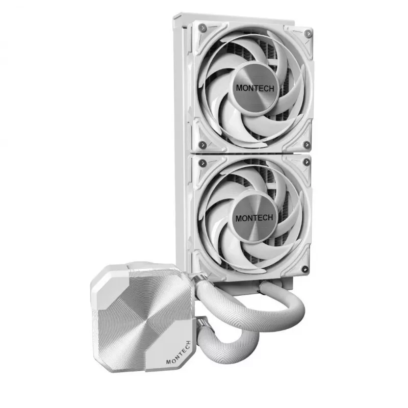 Montech HyperFlow Silent 240 Processor All-in-one liquid cooler 12 cm White 1 pc(s)