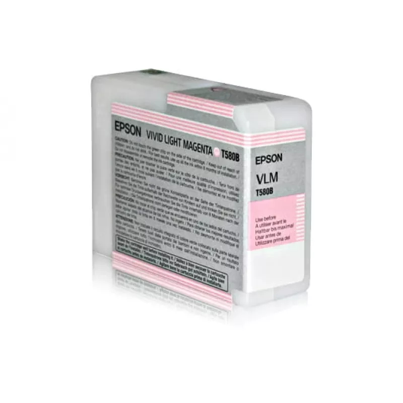 Epson Singlepack Vivid Light Magenta T580B00, Vivid light magenta, Pigment-based ink, 80 ml, 1 pc(s)