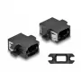 DeLOCK Optical Fiber Coupler MPO female to MPO female black