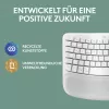 Keyboard Logitech Wave Keys for Mac QWERTZ German White