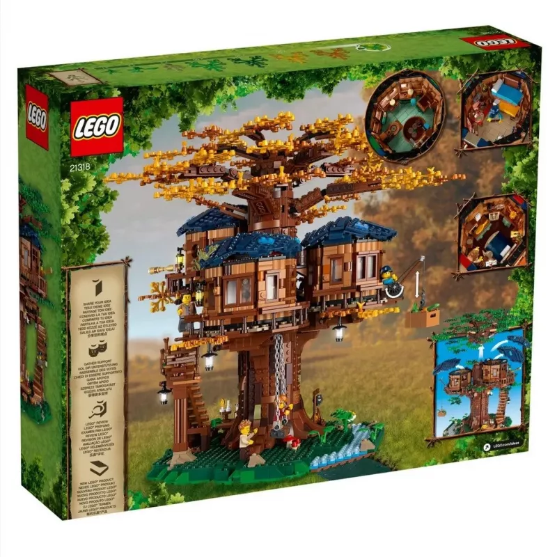 LEGO set LEGO IDEAS 21318 Tree House 3-in-1 build — modular treehouse model, multi-build set