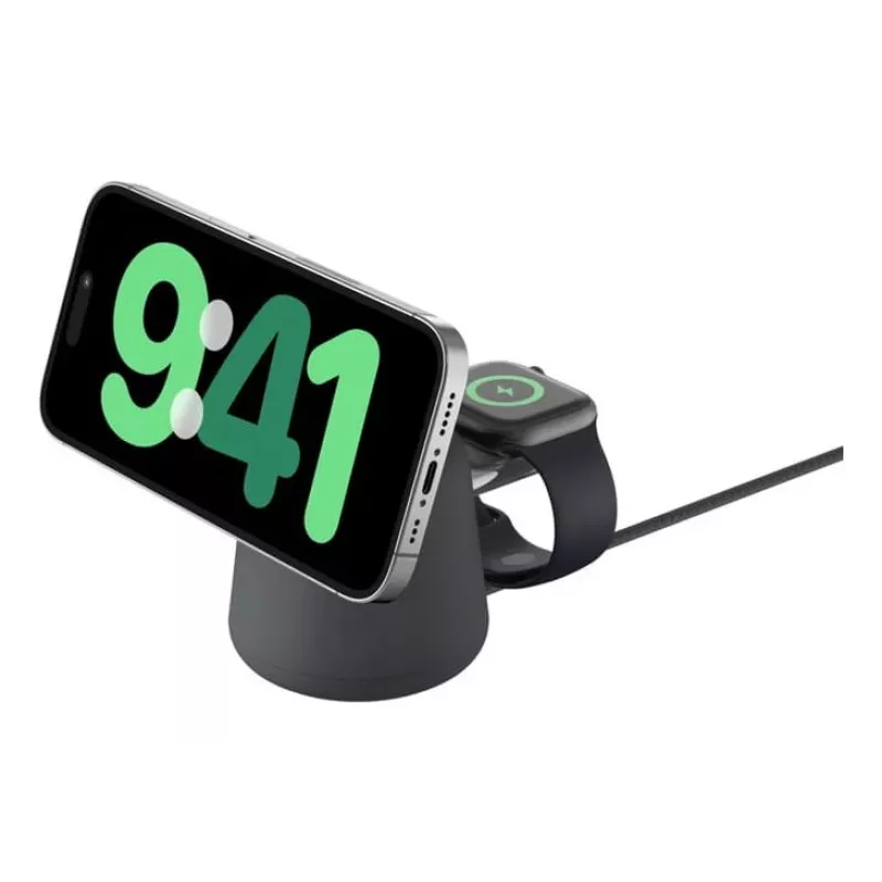 Wireless charger Belkin WIZ027VFH36 2‑in‑1 magnetic Qi2 15W for iPhone and Apple Watch