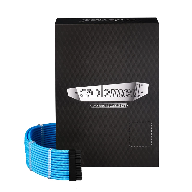 CableMod RT-Series PRO ModMesh 12VHPWR Dual Cable Kit for ASUS/Seasonic, light blue