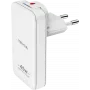 AXAGON nevox 45W Dual Slim GaN USB-C/USB charger EU/US white