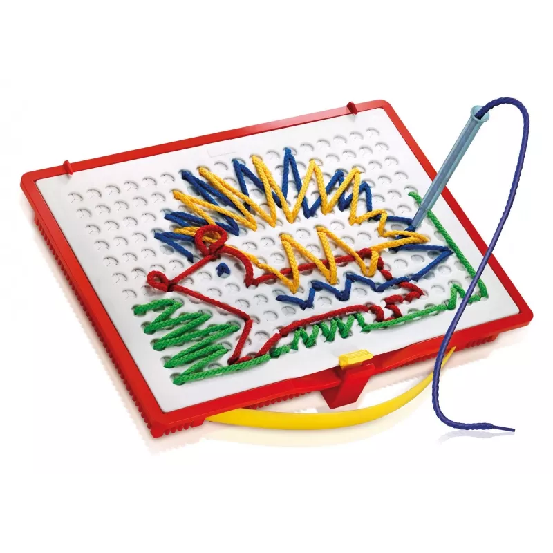 Quercetti 0570 Filo embroidery strings learning toy, age 4+, multicolour