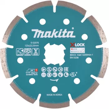 Makita - Diamond Cutting Disc - for Concrete, Granit, Marble - 125 mm - for Makita GA041GM201, XGT GA041GZ