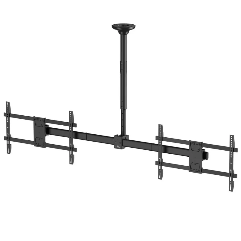 Ceiling mount MACLEAN MC-111 B for two TVs, max load 2×40 kg, max VESA 600×400