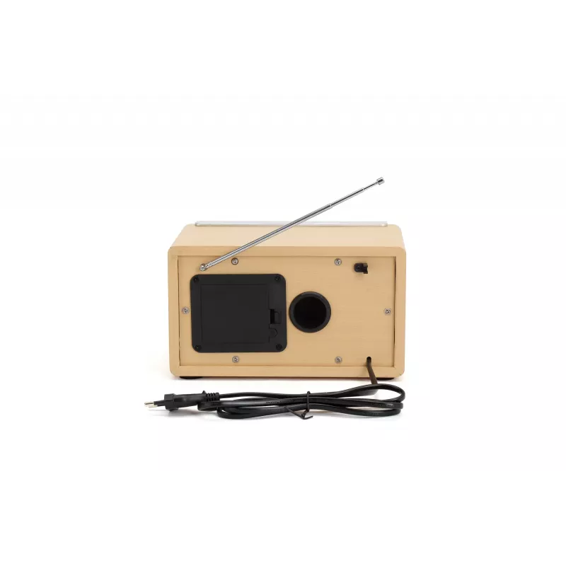 Denver TR-63LW radio Personal Analog Bamboo, Silver