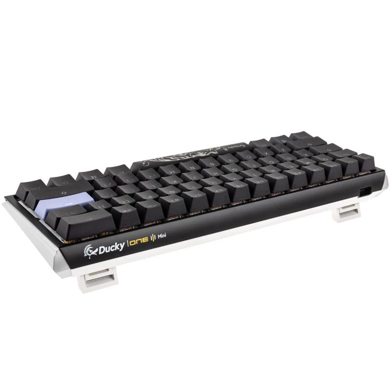 Ducky One 3 Classic Black/White Mini Gaming Keyboard, RGB LED - MX-Speed-Silver (US) (DKON2161ST-PUSPDCLAWSC1)