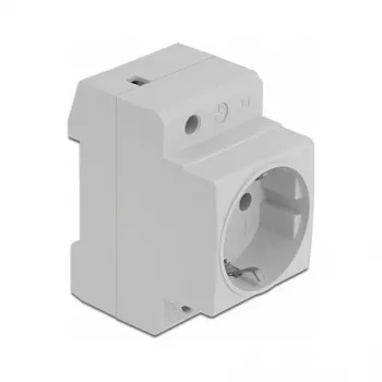 Socket outlet CEE 7/3 DeLOCK 11469 Light grey 250V 16A