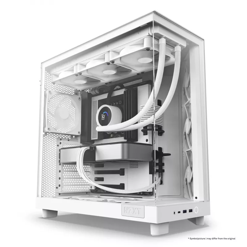NZXT H6 Flow Mid-Tower Case - White