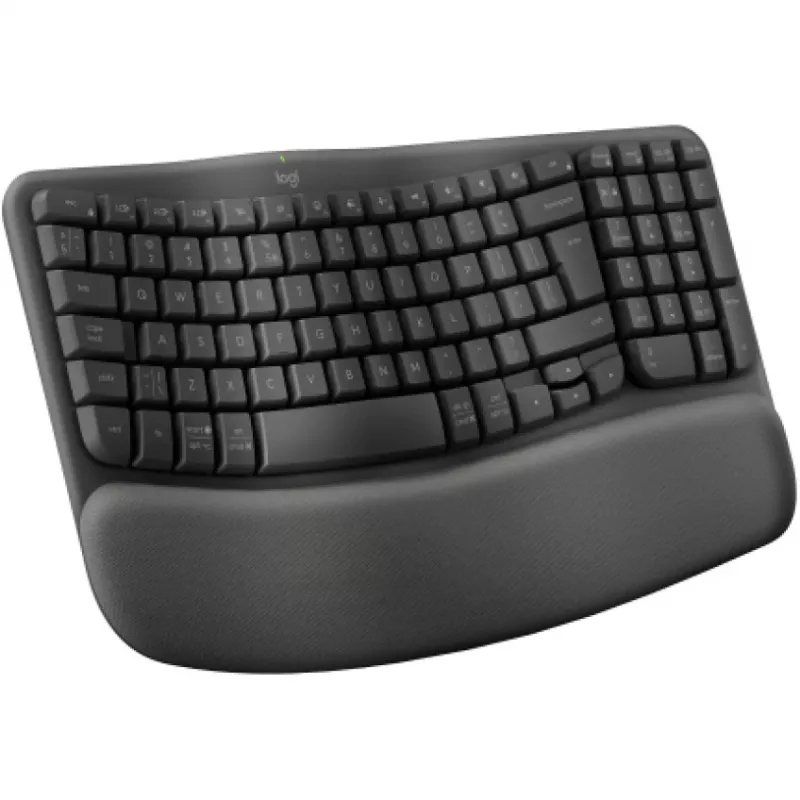 Logitech Wave Keys keyboard Office RF Wireless + Bluetooth QWERTY US International Graphite