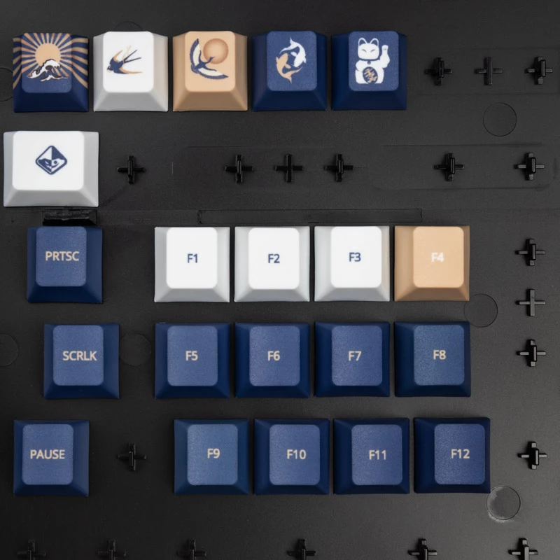 Keycap Set Traitors UKIYO-E PBT US Layout – 108-Key, Dye-Sub Legends