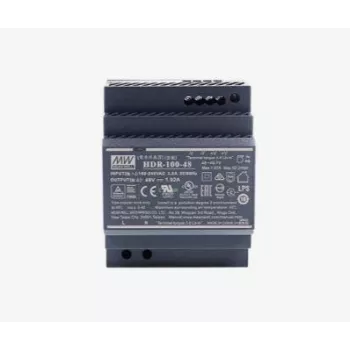 Power adapter/inverter MEAN WELL HDR-100-48, 100 W, 48 V output, 85–264 V input, RoHS, 70×54.5×90 mm