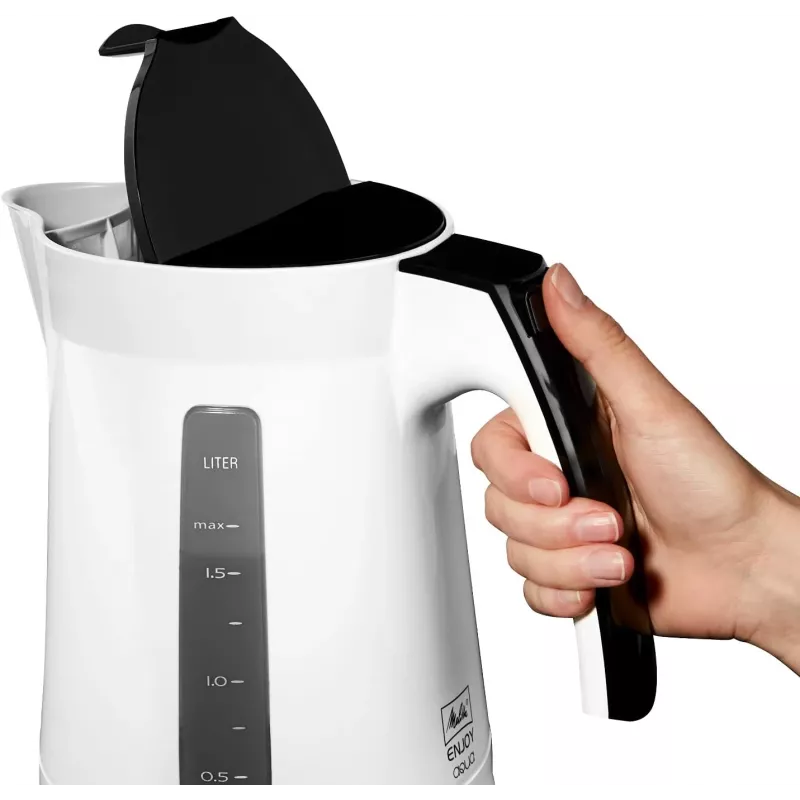 Electric kettle Melitta Enjoy Aqua 1.7 L 2400 W Black White